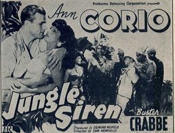 Jess Lee Brooks, Ann Corio, and Buster Crabbe in Jungle Siren (1942)