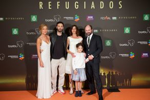 Will Keen, Natalia Tena, David Leon, Charlotte Vega, and Dafne Keen at an event for The Refugees (2014)