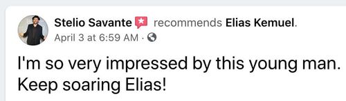 Comment from Actor Stelio Savante