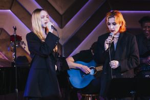 Mason Alexander Park and Evan Rachel Wood in concert with Mike Garson
