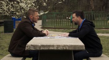 Kevin M. Brennan and Alan Ritchson in The Turkey Bowl (2019)