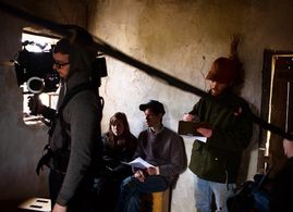 Brett Jutkiewicz, Zachary Treitz, and Kate Lyn Sheil in Men Go to Battle (2015)