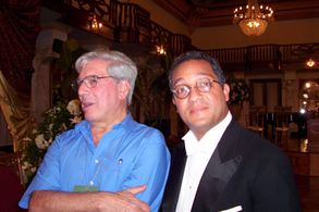 Richard Douglas with Mario Vargas Llosa Book Writer 