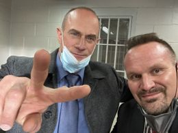 Chris Meloni and myself on the set of Law & Order Organized Crime… super nice guy and a great experience.