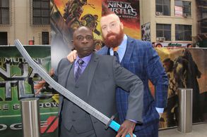 Gary Anthony Williams, Stephen Farrelly, Anthony Williams, and Gary Anthony at an event for Teenage Mutant Ninja Turtles