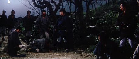 Tatsuya Ishiguro, Shintarô Katsu, and Shôgo Shimada in Zatoichi and the Chest of Gold (1964)