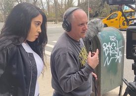 Lakithia Nicole and Director/Producer Paul Cash bts