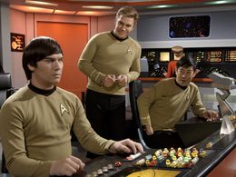 Grant Imahara, Vic Mignogna, and Wyatt Lenhart in Star Trek Continues (2013)