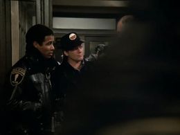 Charles Haid and Michael Warren in Hill Street Blues (1981)