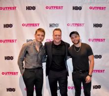 Robbie Rogers, David McFarland and Gus Kenworthy at the Los Angeles Premiere of ‘ALONE IN THE GAME’ | July 13, 2018