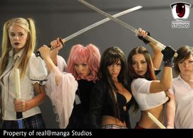 Caroline Posada, Isabella Sanchez, Cat Ce, Aurora Maria Lopez, and Chizura Kurata in The Dawn of Aquarius (2013)