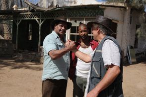 Günther Kaufmann, Patrick Lyster, and Tyron Ricketts in Leipzig Homicide (2001)