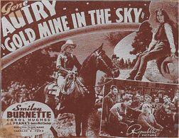 Gene Autry, Carol Hughes, Pee Wee King, Champion, J.L. Franks' Golden West Cowboys, and Frank King in Gold Mine in the S
