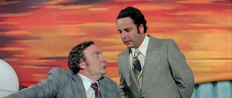 Julien Guiomar and Daniel Langlet in The Wing or The Thigh? (1976)