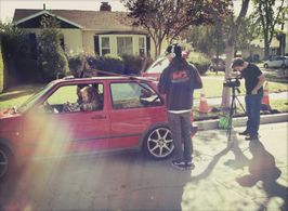 (L-R) Emilio Rossal, Azmyth Kaminski, John Scalco and Doug Maguire on location for the feature 