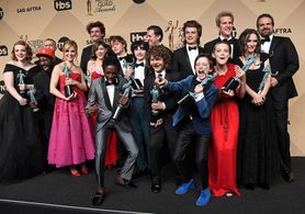 Winona Ryder, Matthew Modine, David Harbour, Rob Morgan, Caleb McLaughlin, Millie Bobby Brown, Finn Wolfhard, Charlie He