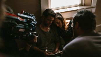 Ty Fanning, Jessica Froelich, and Skyler Lawson in Nora (2017)