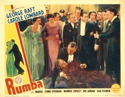 Hooper Atchley, Mack Gray, Virginia Hammond, Margo, Lynne Overman, Monroe Owsley, Gail Patrick, and George Raft in Rumba