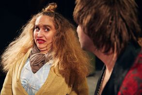 Alexis Brandt and Johnny Cannizzaro in Jack Stevenson, A Decent Man (2018)