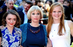 Carol Morley, Maisie Williams, and Anna Burnett at an event for The Falling (2014)