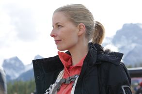 Ivana Shein on set for Gary Burns 