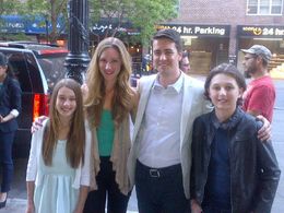 Cast members at the premiere of 