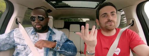 Camille Combal and Maître Gims in Carpool Karaoke France (2019)