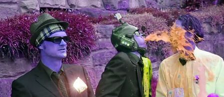 Christopher Hiraishi Mae, Mr. Notahero and Garnet Mae. Vomitron