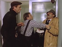 Semyon Farada, Mikhail Svetin, and Emmanuil Vitorgan in Magicians (1982)