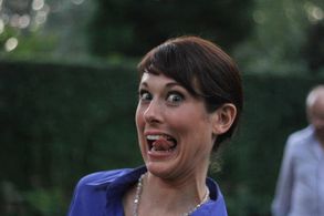 Caroline Avery Granger on location for 