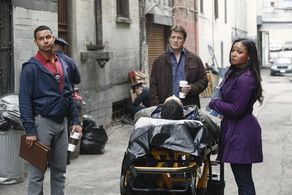 Jon Huertas, Tamala Jones, Nathan Fillion, and Riccardo LeBron in Castle (2009)