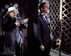 Sean Connery and Pedro Armendáriz in From Russia with Love (1963)