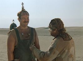 Valentin Bukin and Evgeniy Leonov in Kin-dza-dza! (1986)