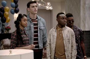 Charlie Hall, Akira Akbar, Olly Sholotan, and Jordan L. Jones in Bel-Air (2022)