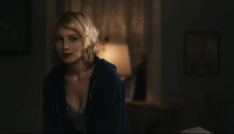 Actress Anna Moore filming 'Fighting Fish' from Director Annette Apitz.