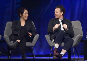 Ewan McGregor and Deborah Chow at an event for Obi-Wan Kenobi (2022)