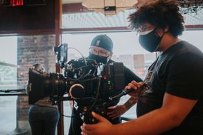 Sav Rodgers directing for Storyblocks with Director of Photography Bradley Garrison.