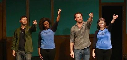 Elizabeth June, Julie Dove, Tom Costello, and Jeremy Cohenour