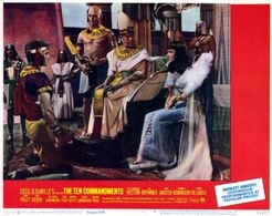 Charlton Heston, Anne Baxter, Yul Brynner, and Cedric Hardwicke in The Ten Commandments (1956)
