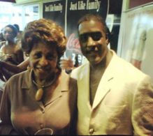 Marla Gibbs and Idrees Degas appear on the red carpet for the TV Pilot “ Just Like Family (2011)