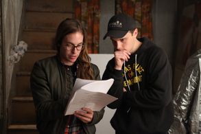 Erin Hughes and Kyle Misak in The House on Oak Street (2016)