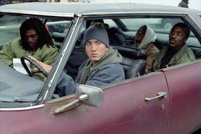 Mekhi Phifer, Eminem, Evan Jones, and De'Angelo Wilson in 8 Mile (2002)