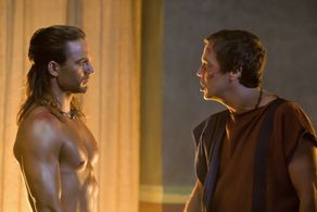 John Hannah and Dustin Clare in Spartacus: Gods of the Arena (2011)
