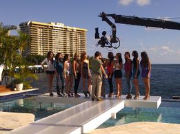 Shooting on location in South Beach