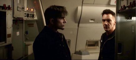 Pavan Grover and Jonathan Rhys Meyers in “97 minutes”