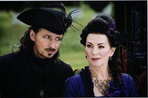 German actor DAVID C. BUNNERS and actress IRIS BERBEN (