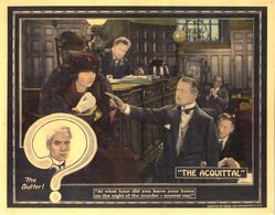 Norman Kerry, Richard Travers, and Claire Windsor in The Acquittal (1923)