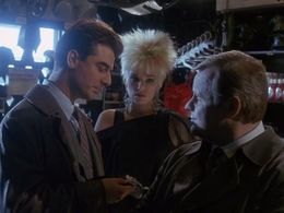 George Dzundza, Marjorie Monaghan, and Chris Noth in Law & Order (1990)