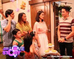 Heart Evangelista, Dennis Trillo, Dominic Roco, Erika Padilla, Lexter Capili, and Leanne Bautista in Juan Happy Love Sto