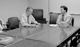 Ken Starr and Brett Kavanaugh in The Clinton Affair (2018)